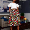 Wahala pleated midi skirt